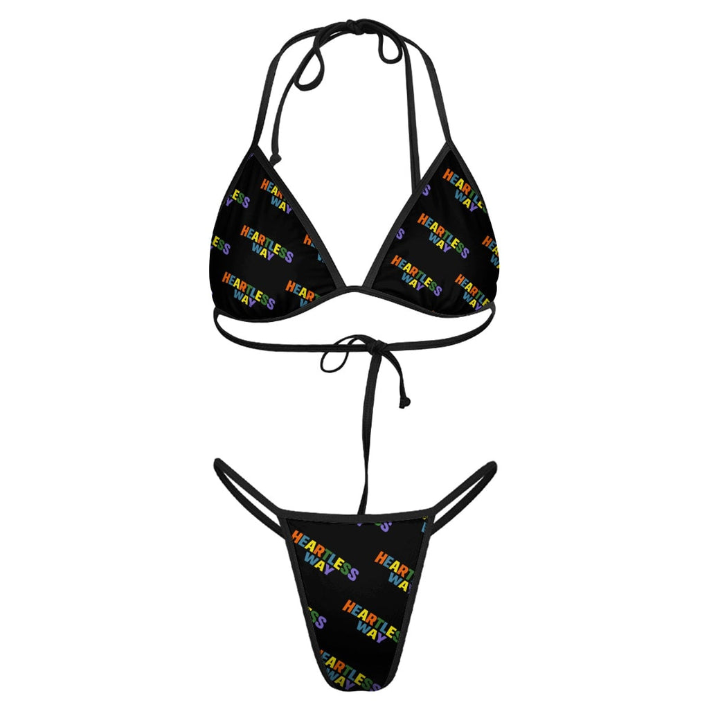 Premium explicit HWC color all over print thong bikini