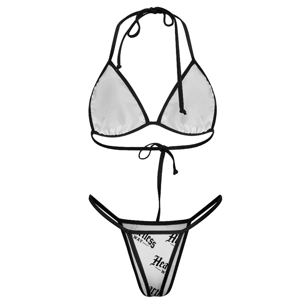Premium explicit HWC all over print thong bikini
