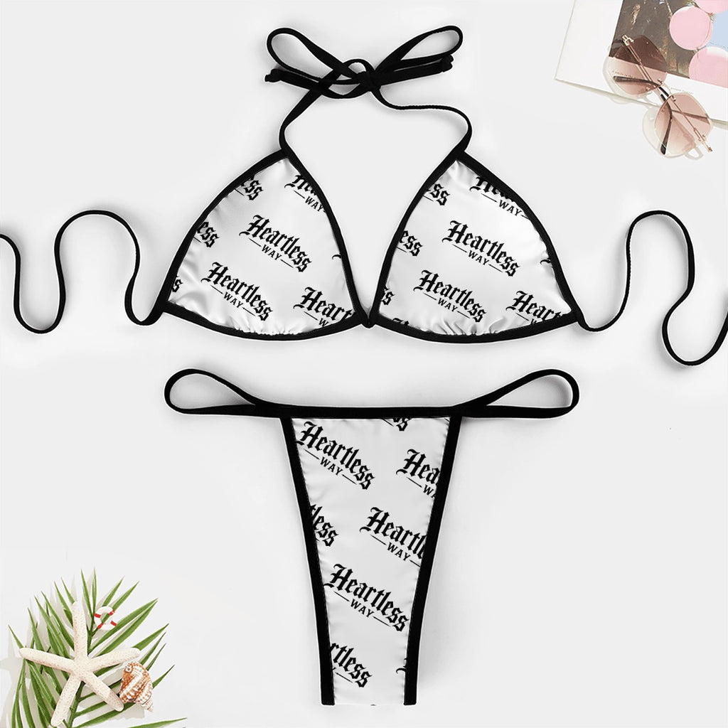 Premium explicit HWC all over print thong bikini