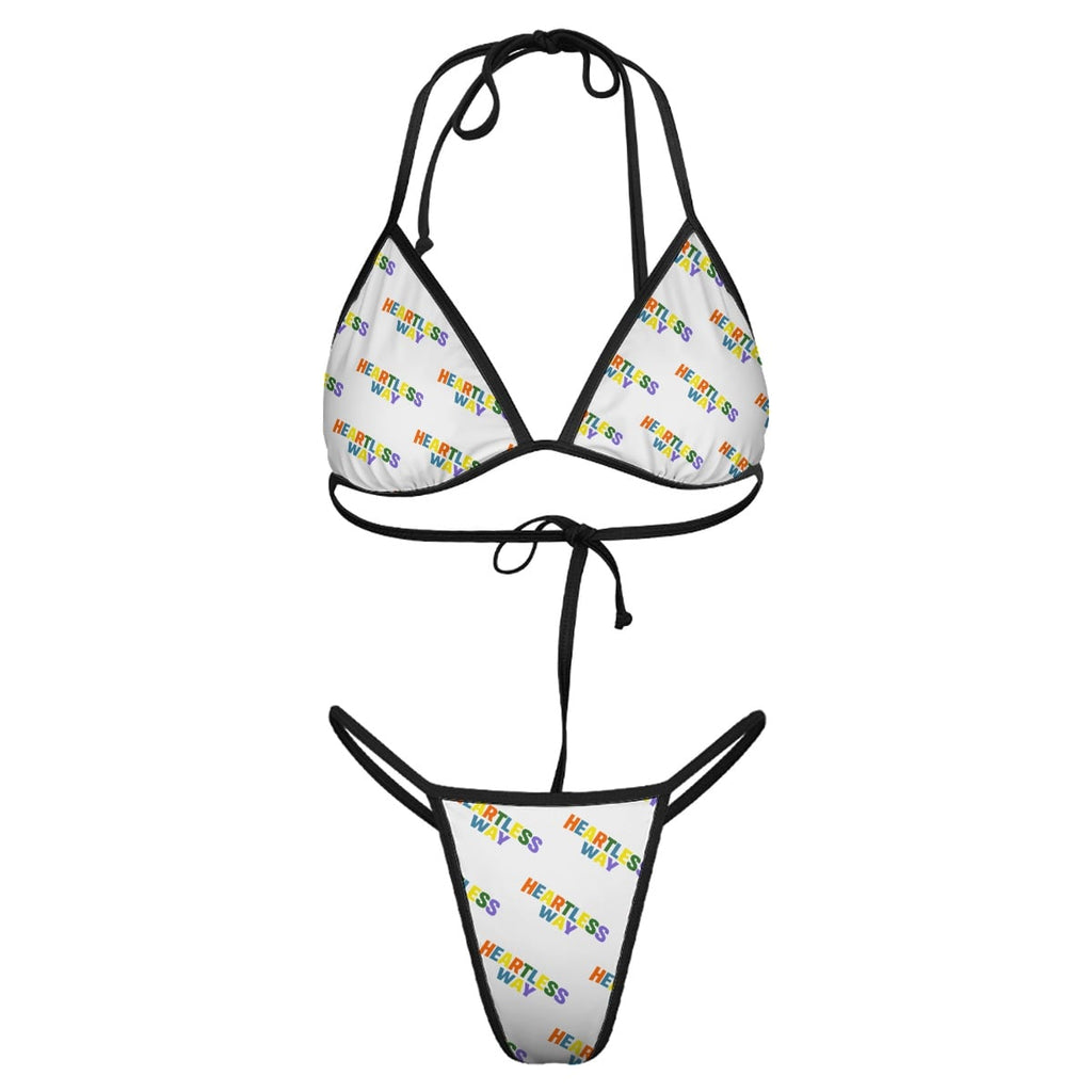 Premium explicit HWC color all over print thong bikini