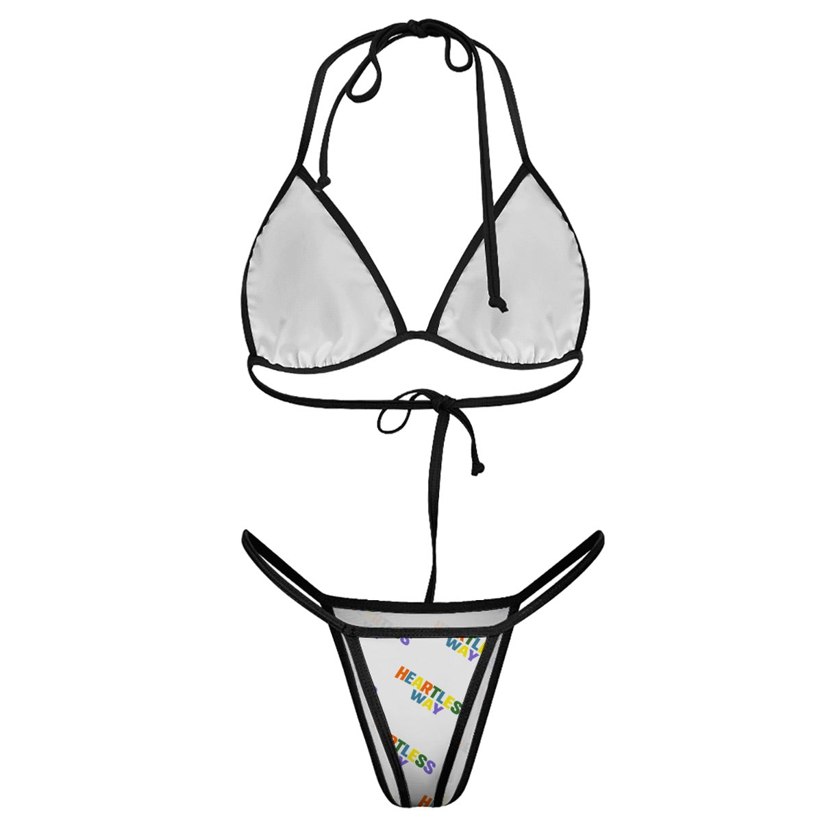 Premium explicit HWC color all over print thong bikini